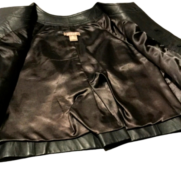 KENAR BLACK LEATHER JACKET EXCELLENT USED CONDITION SIZE 6 - Picture 5 of 10